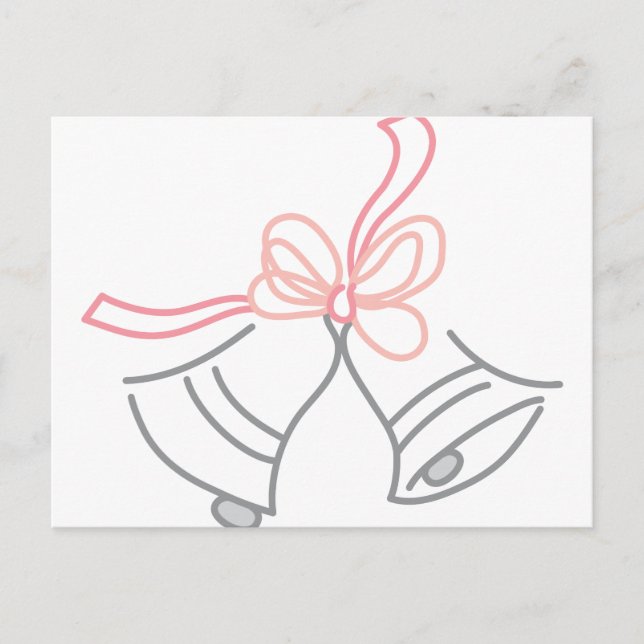 Hochzeitsglocken Postkarte (Vorderseite)