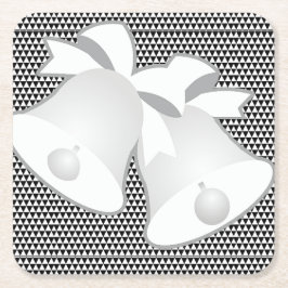 Hochzeitsglocken Rechteckiger Pappuntersetzer