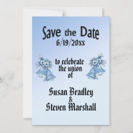 Hochzeitsglocken Save the Date Magneteinladung