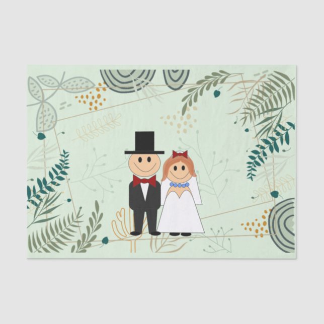 Hochzeitsglocken Seidenpapier (Vorderseite)