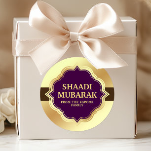 Hochzeitsglückwünsche Shaadi Mubarak Aufkleber