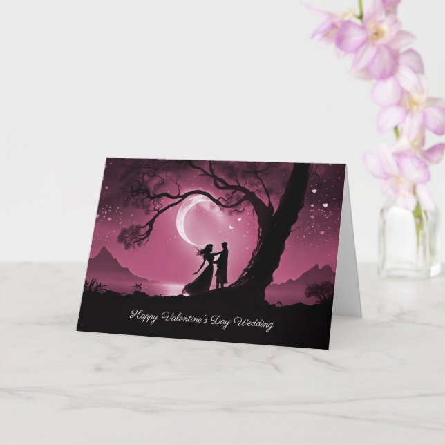 Hochzeitsglückwünsche zum Valentinstag Karte (Orchidee)