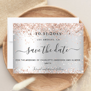 Hochzeitsgold - Rose Save The Date