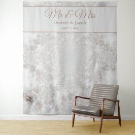 Hochzeitsgoldsilber - Elegantes Foto - Stand Wandteppich