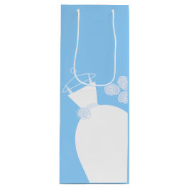 Hochzeitsgown Blauer Geschenksack Wein Geschenktüte Für Weinflaschen