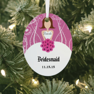 Hochzeitsgown Bridesmaid Weihnachtsschmuck