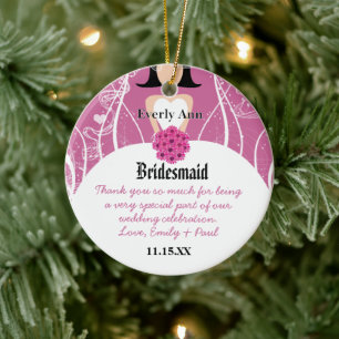 Hochzeitsgown Bridesmaid Weihnachtsschmuck