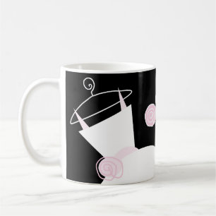 Hochzeitsgown Pink "Mutter der Braut" schwarz Tasse