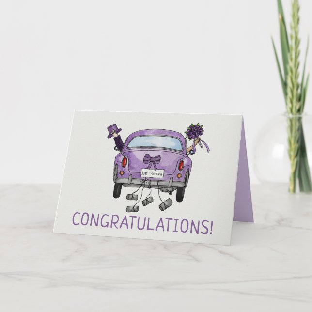 Hochzeitsgratulation Bride & Groom card Einladung (Vorderseite)
