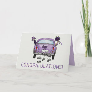 Hochzeitsgratulation Bride & Groom card Einladung