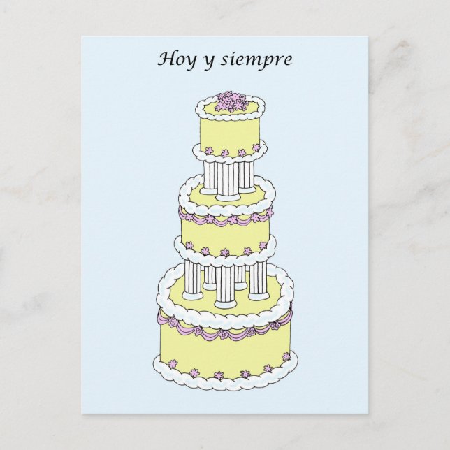 Hochzeitsgratulation Postkarte (Vorderseite)