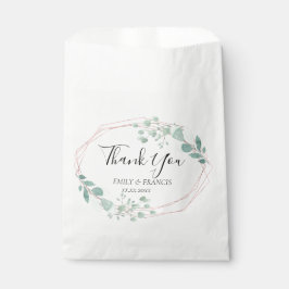 Hochzeitsgrün Design danke Geschenktütchen