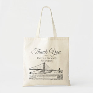 Hochzeitsgunst-Geschenk für eine Destination-Hochz Tragetasche