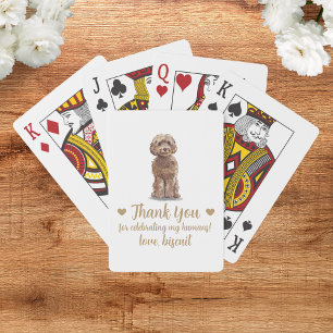 Hochzeitsgunst-Kartenspiel für Hunde Spielkarten