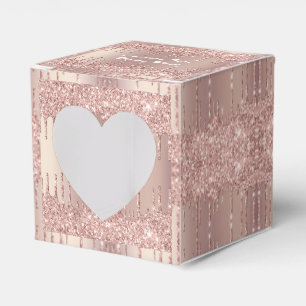 Hochzeitsgunst oder Geschenkboxen Roségold Individ Geschenkschachtel