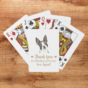 Hochzeitsgunst-Spielkarten für Hunde Spielkarten