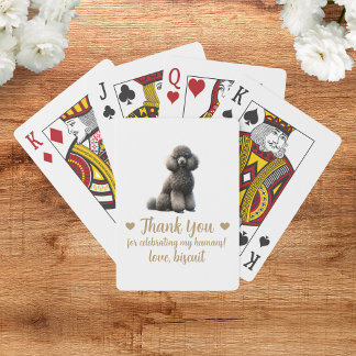 Hochzeitsgunst-Spielkarten für Hunde Spielkarten