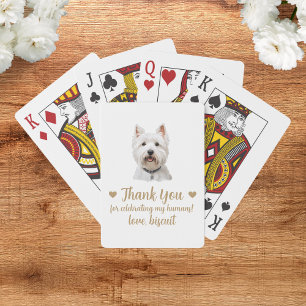Hochzeitsgunst-Spielkarten für Hunde Spielkarten