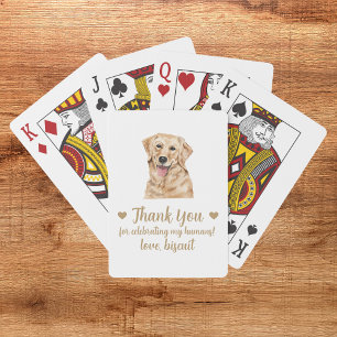 Hochzeitsgunst-Spielkarten mit Hund Spielkarten