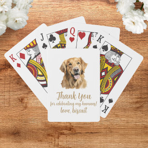 Hochzeitsgunst-Spielkarten mit Hund Spielkarten