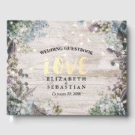 Hochzeitsgürtel florale String Lights Rustikales H Gästebuch