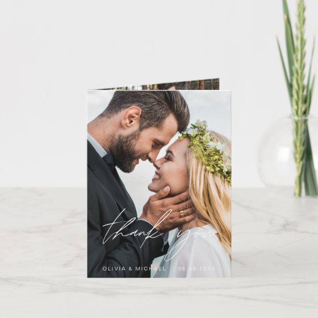 Hochzeitshandbuch Danke Ihnen 2 Fotos (Vorderseite)