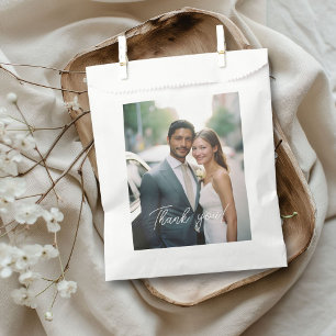 Hochzeitshandschrift Danke 1 Foto Geschenktütchen