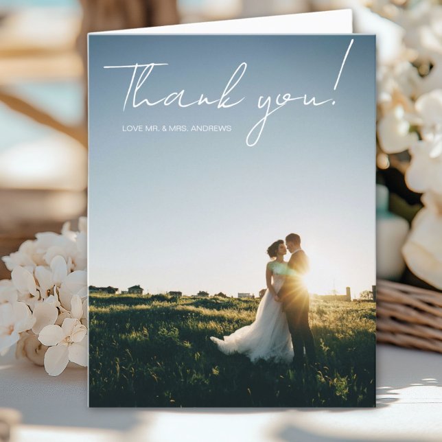 Hochzeitshandschrift Danke 3 Fotos (Wedding Handwritten Thank you 3 Photos)