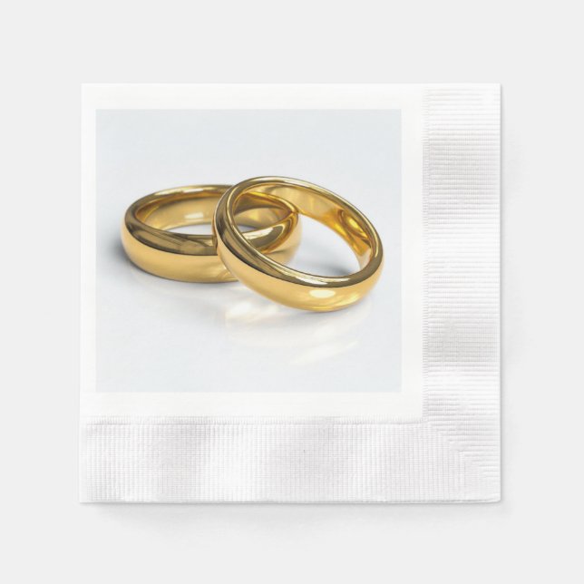 Hochzeitshandschuhe Serviette (Vorderseite)