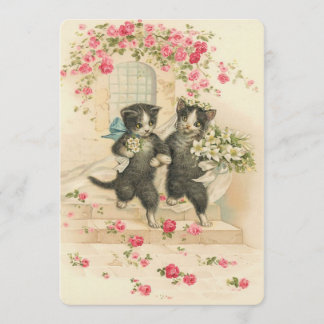 Hochzeitshäuschens im Vintage-Stil Einladung