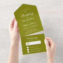 Hochzeitsheim Grüne Elegante Kalligraphie-UAWG