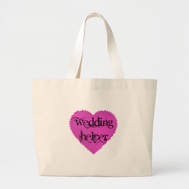 Hochzeitshelfer Jumbo Stoffbeutel (Vorne)