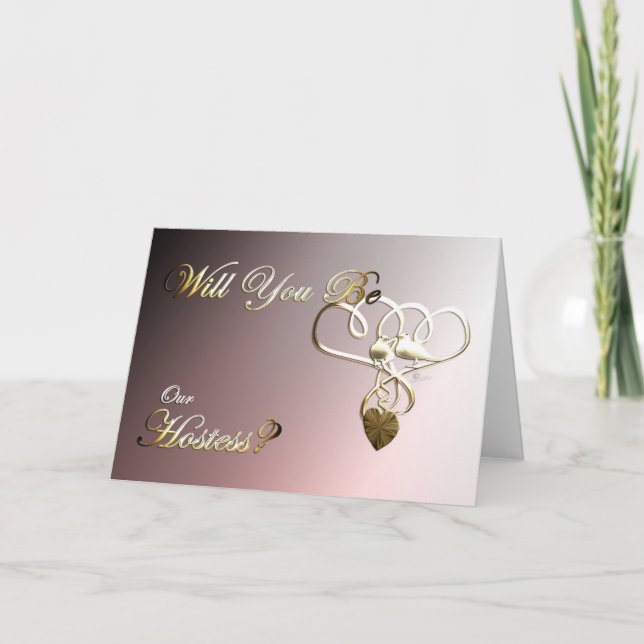 Hochzeitsherberge lädt zur Teilnahme ein Taubenher Dankeskarte (Vorderseite)