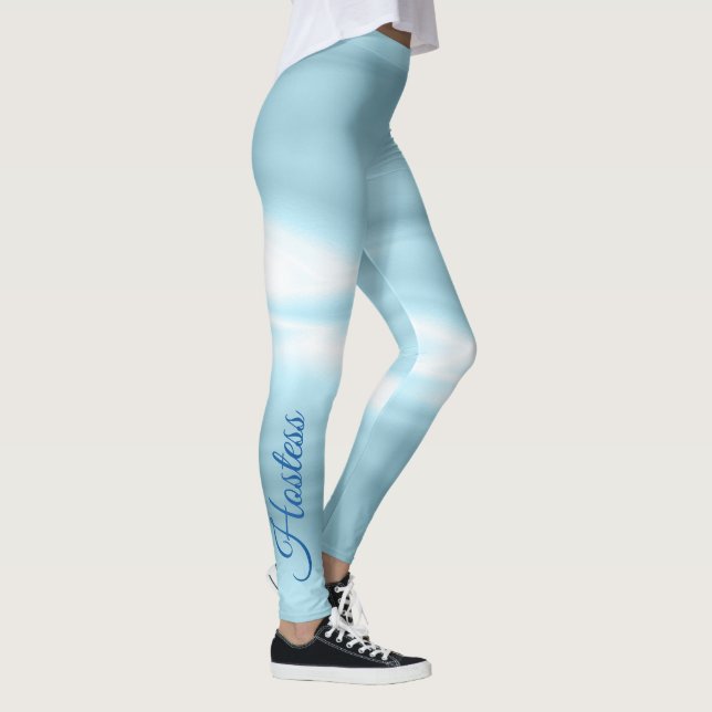 Hochzeitsherberge Schönes Blau Leggings (Rechts)