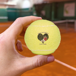Hochzeitsherz-Foto Tennisbälle