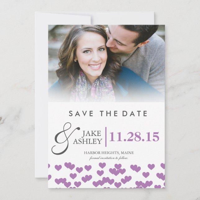 Hochzeitsherzen | Daten speichern Save The Date (Vorderseite)