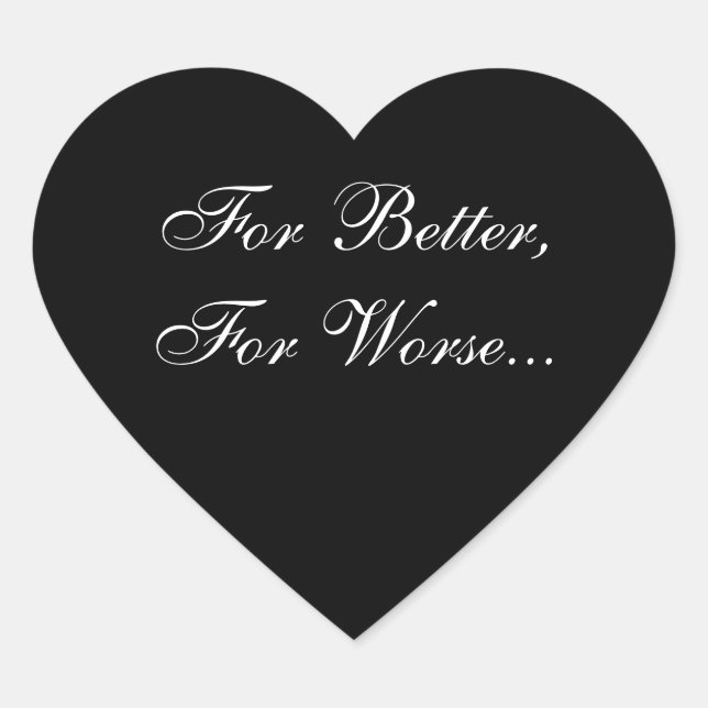 Hochzeitsherzen Einladungs-Siegel Herz-Aufkleber (Vorderseite)