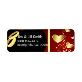 Hochzeitsherzen Golden Rings Set