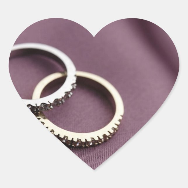 Hochzeitsherzen Hochzeitsrennen Silberne Hochzeits Herz-Aufkleber (Vorderseite)