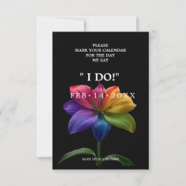 🌈 Hochzeitsherzen in Blüte Save The Date