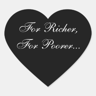 Hochzeitsherzen Versprechen Einladung Siegel Herz-Aufkleber