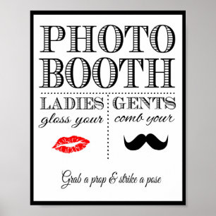 Hochzeitshilfsstand Foto Poster
