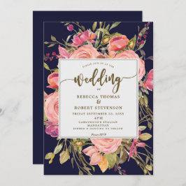 Hochzeitsinsel Boho Wild Blume Einladung
