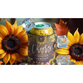 Hochzeitsjubeln zur Liebe Maple Pumpkins Sonnenblu Dosenkühler