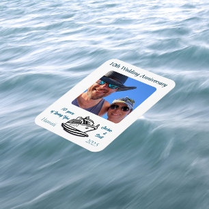 Hochzeitsjubiläum FOTO Kreuzfahrt PERSONALISIEREN Magnet