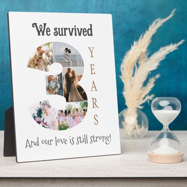 Hochzeitsjubiläum Fotoplatte (Seite)