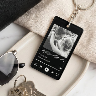 Hochzeitsjubiläum-Musik-Player für Paare Schlüsselanhänger