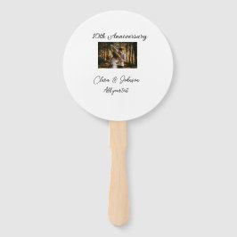 Hochzeitsjubiläum Namensjahrstext hinzufügen Fächer