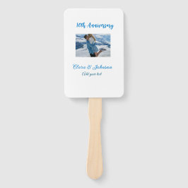 Hochzeitsjubiläum Namensjahrstext hinzufügen Fächer