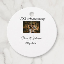 Hochzeitsjubiläum Namensjahrstext hinzufügen Geschenkanhänger